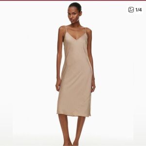 Wilfred Beige Chemise Slip Dress